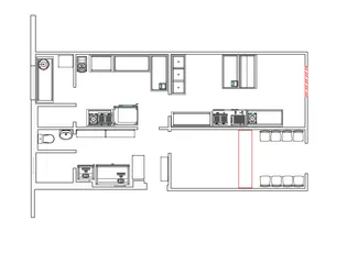 Пункт доставки еды 61м²